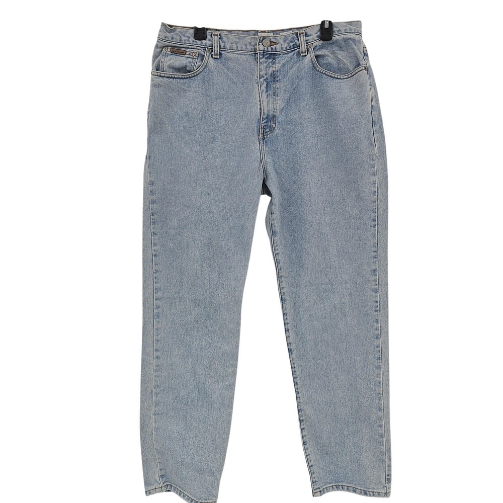 Calvin Klein Jeans Women 16 Light Wash Easy Fit Enzyme‎ Denim High Rise Normcore